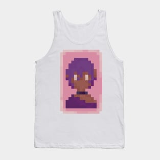 Pixelart Girl Face Tank Top